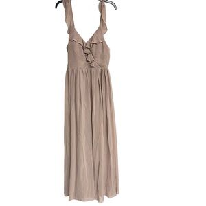 New‎ Azazie Gale Maxi Dress Bridesmaid Wedding Taupe